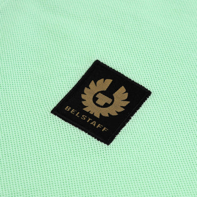 Belstaff Classic Short Sleeve Polo Shirt in New Leaf Green Logo