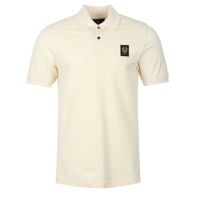 Belstaff Classic Short Sleeve Polo Shirt in Yellow Sand