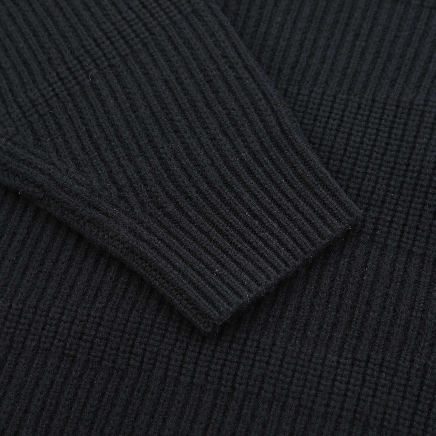 Belstaff Eden Mock Neck Jumper Ladies Knitwear in Black Cuff