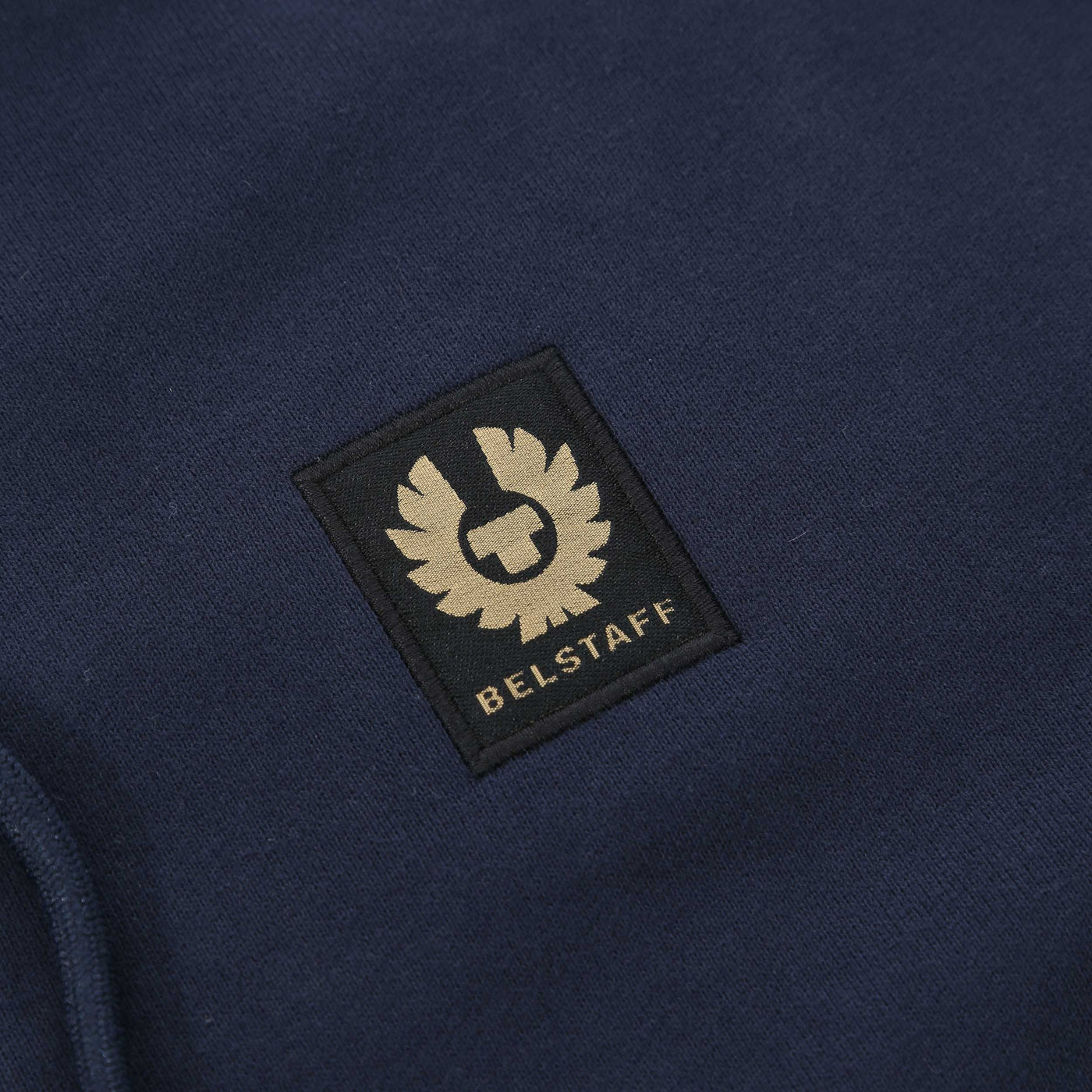 Belstaff Full Zip Hoodie Sweat Top in Navy Logo