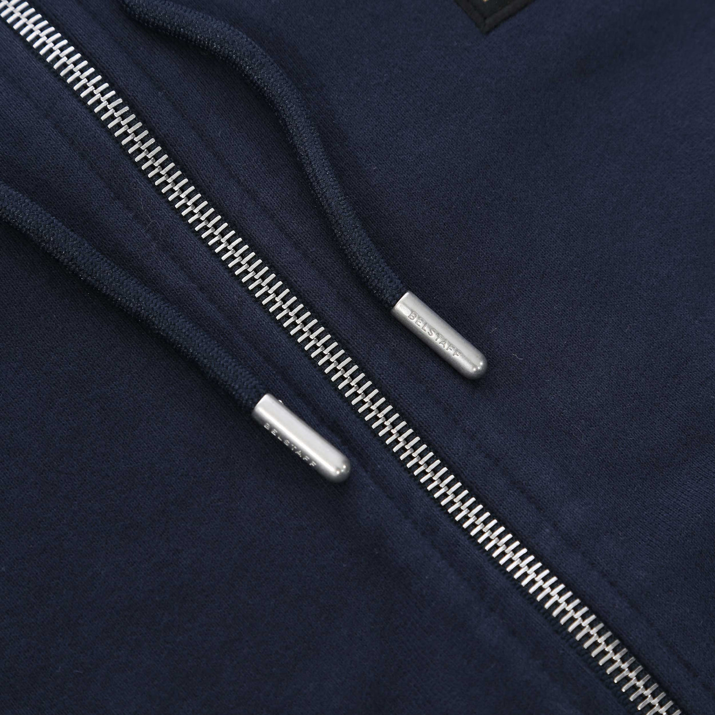 Belstaff Full Zip Hoodie Sweat Top in Navy Toggles