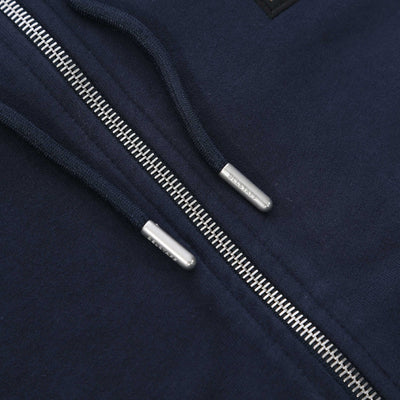 Belstaff Full Zip Hoodie Sweat Top in Navy Toggles