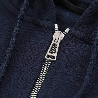 Belstaff Full Zip Hoodie Sweat Top in Navy Zip