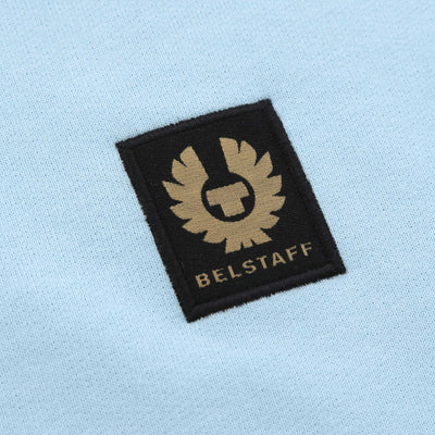 Belstaff Full Zip Sweat Top in Skyline Blue Logo