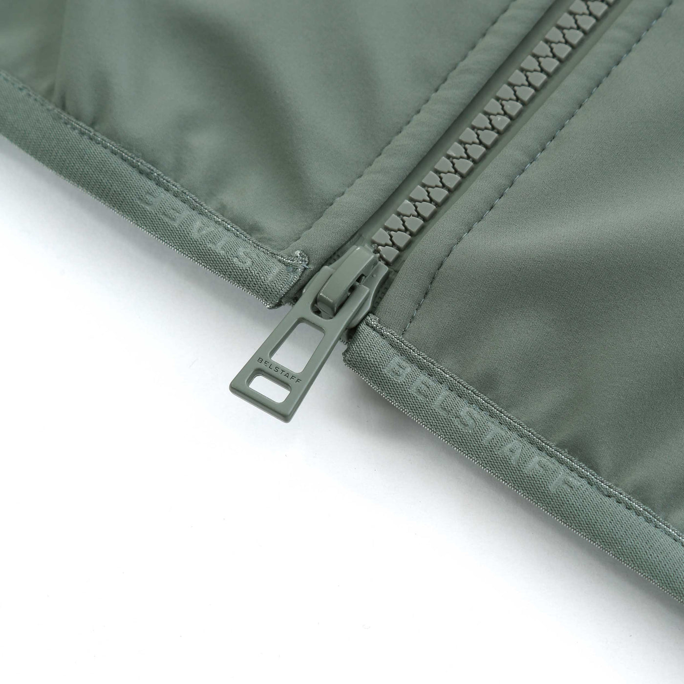 Belstaff Headway Jacket in Mineral Green Zip 2