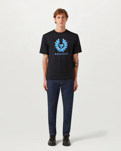 Belstaff Liquify Graphic T-Shirt in Dark Ink Model