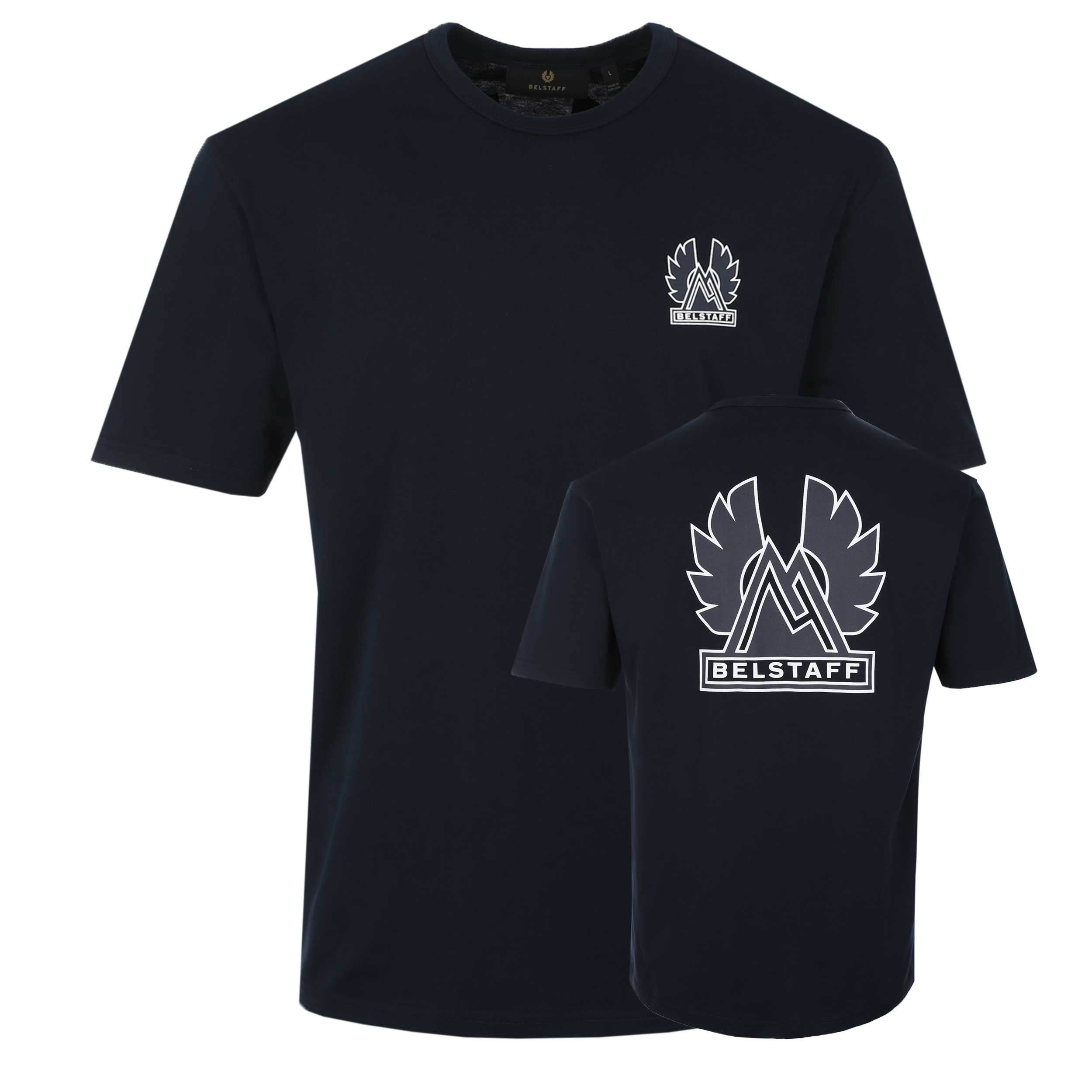 Belstaff Mountain Logo T-Shirt in Dark Ink