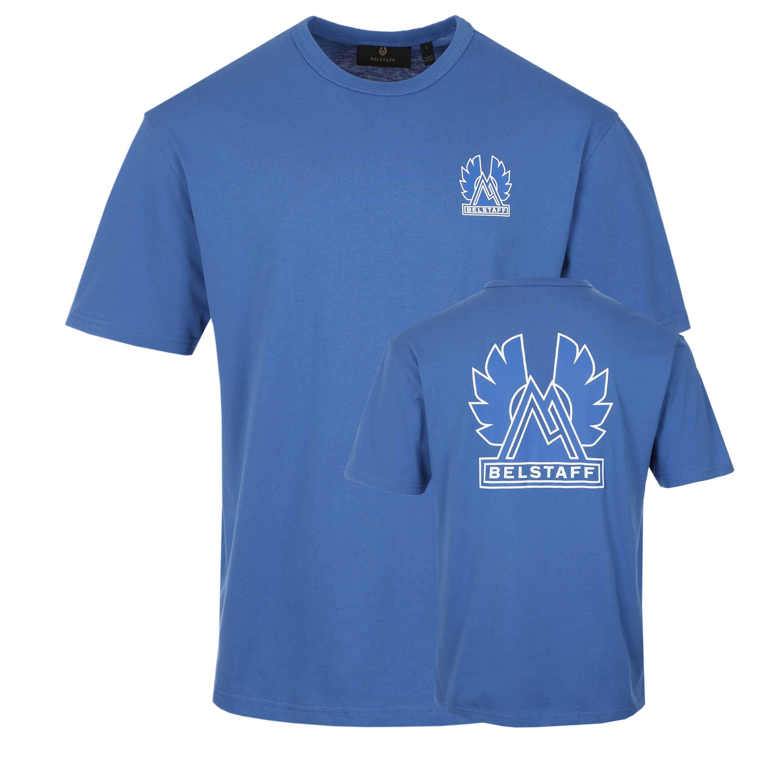 Belstaff Mountain Logo T-Shirt in Marine Blue