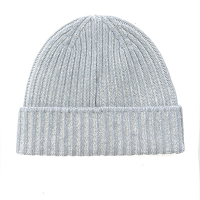 Belstaff Plated Watch Beanie Hat in Quarry Blue & Silver Birch Back