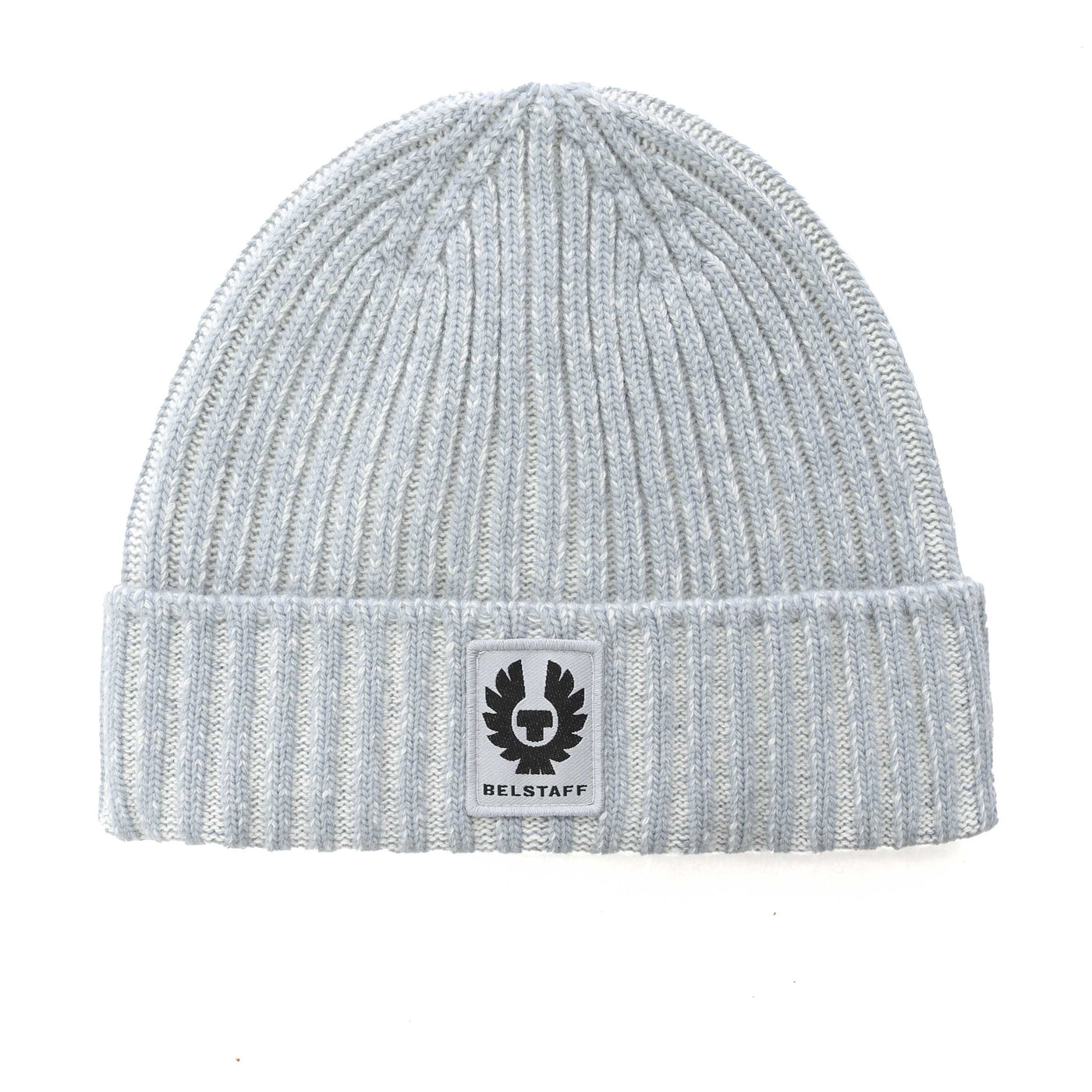Belstaff Plated Watch Beanie Hat in Quarry Blue & Silver Birch
