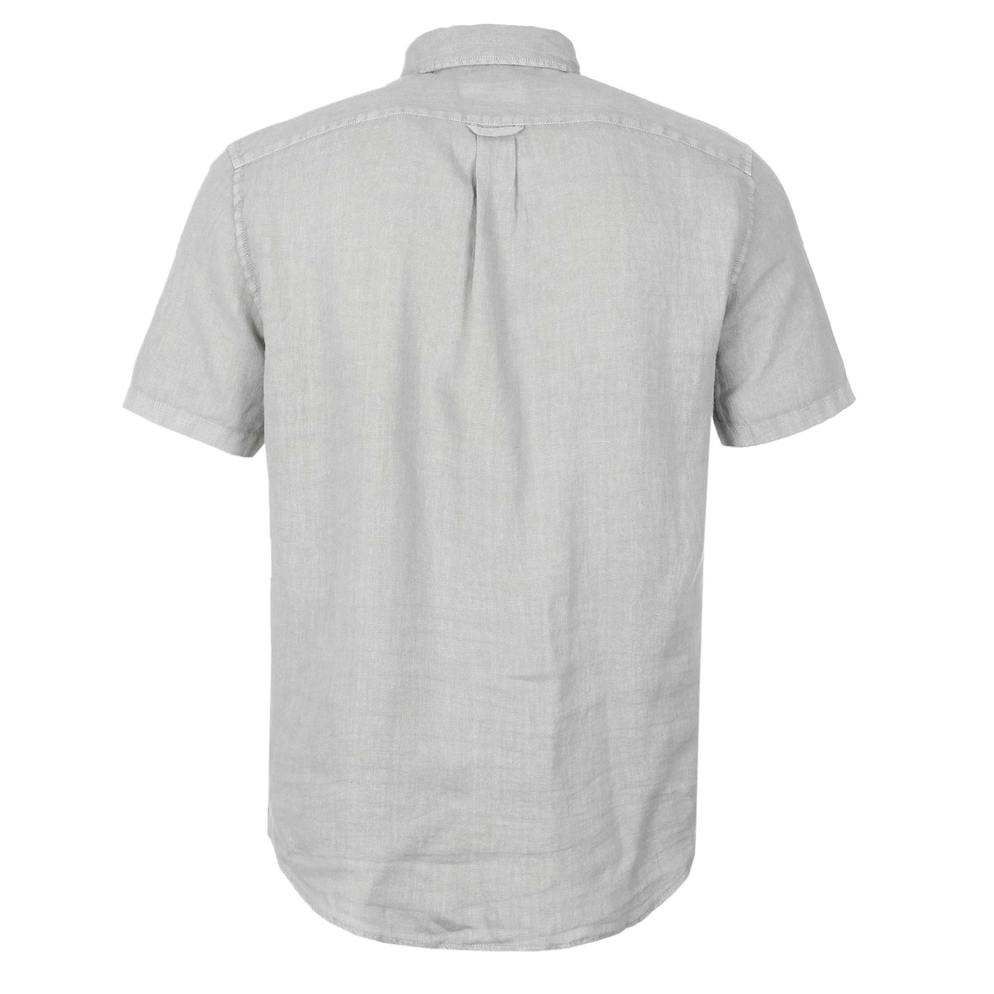 Belstaff Scale Linen SS Shirt in Cloud Grey Back