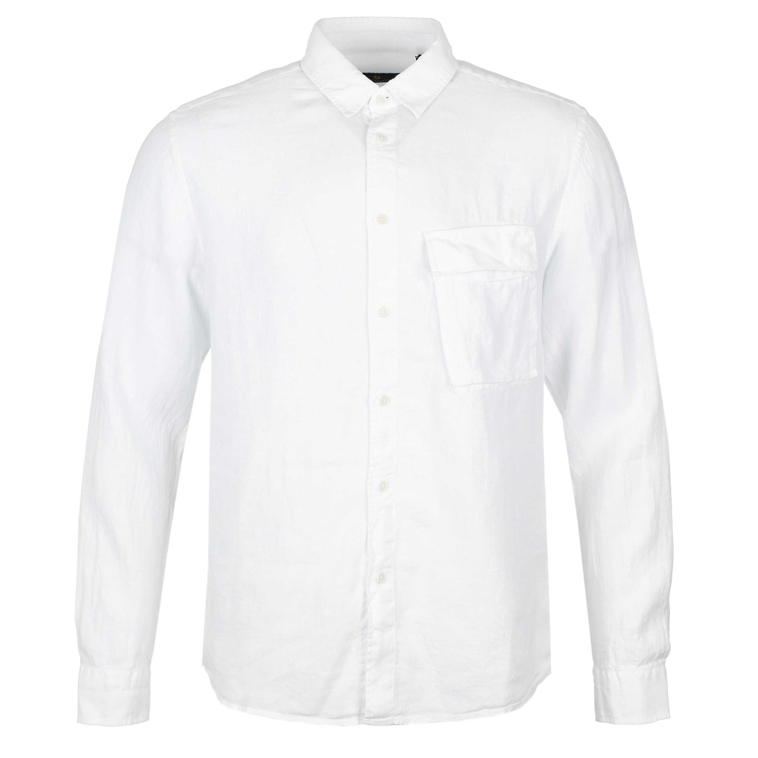 Belstaff Scale Linen Shirt in White