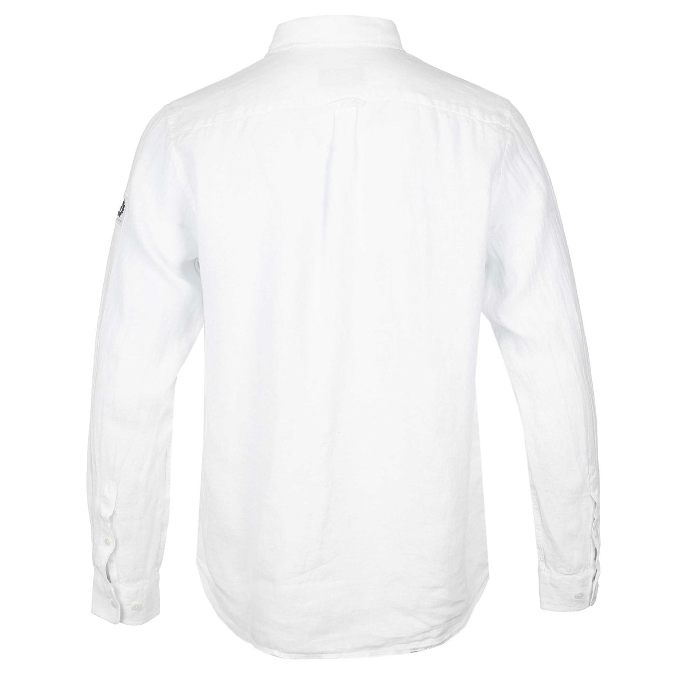Belstaff Scale Linen Shirt in White Back