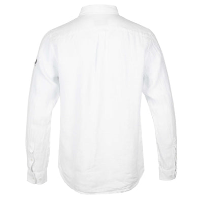 Belstaff Scale Linen Shirt in White Back