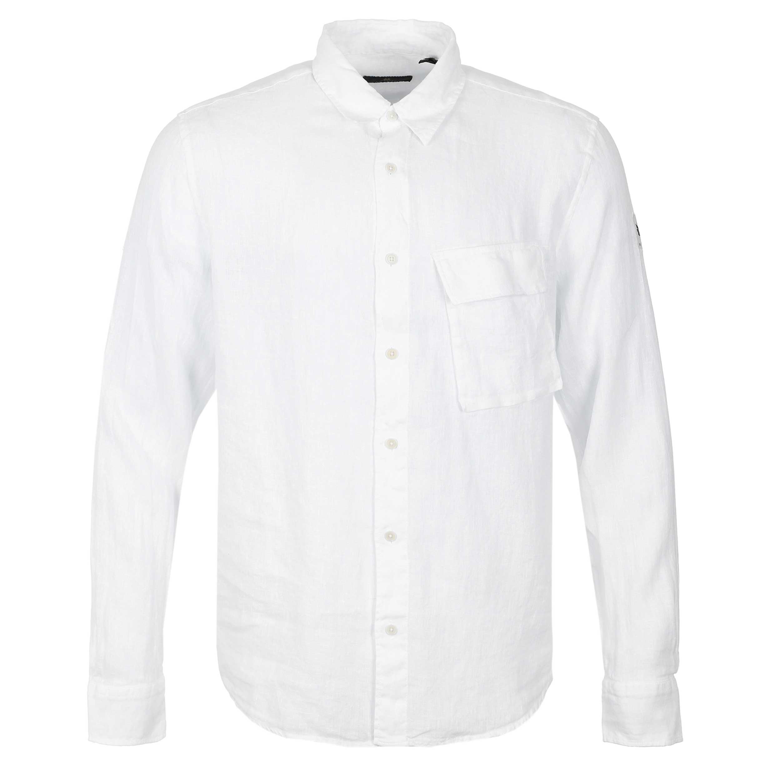 Belstaff Scale Linen Shirt in White