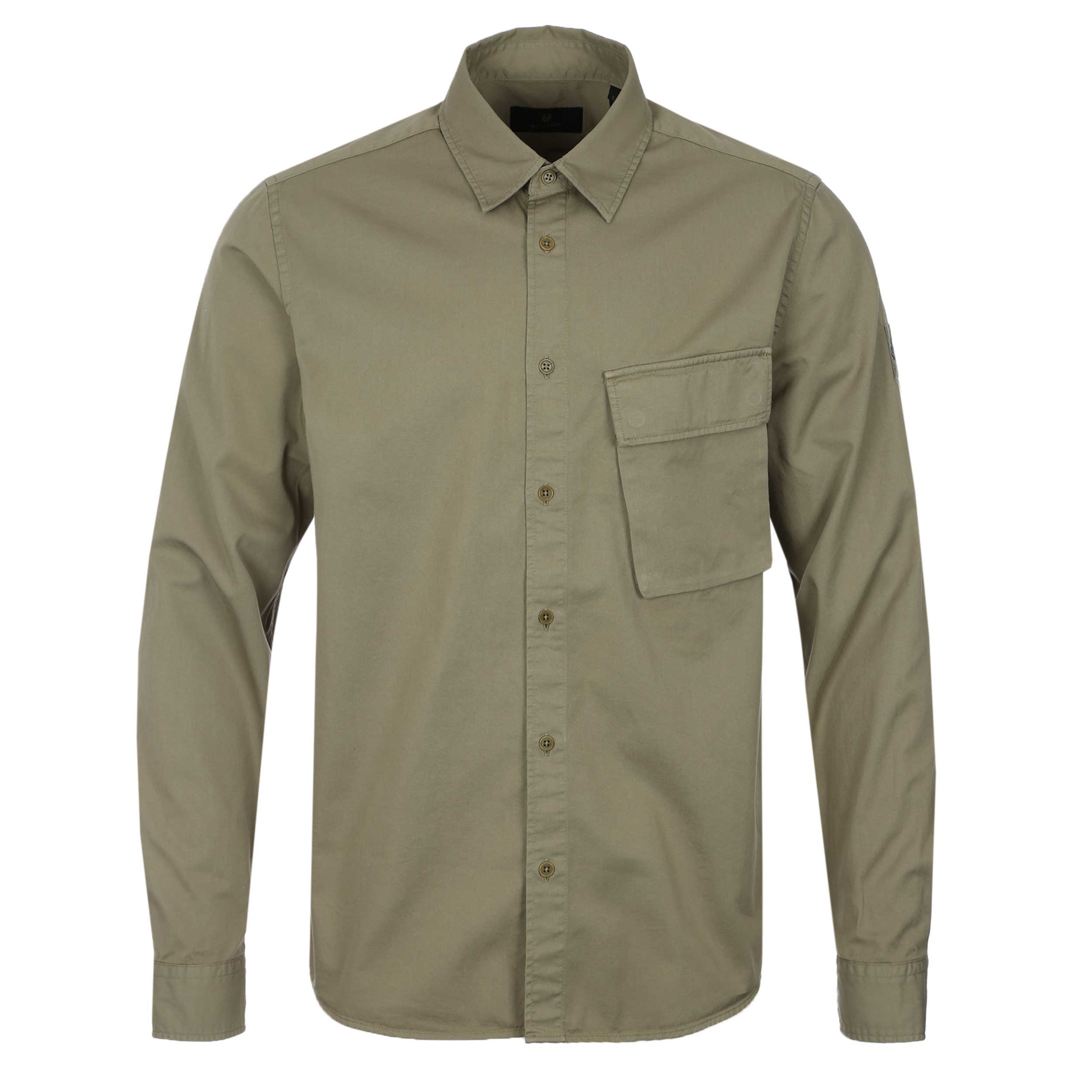Belstaff Scale Shirt in Fatigue Green