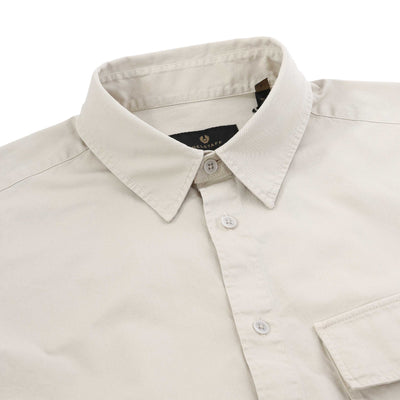Belstaff Scale Shirt in Stone Beige collar
