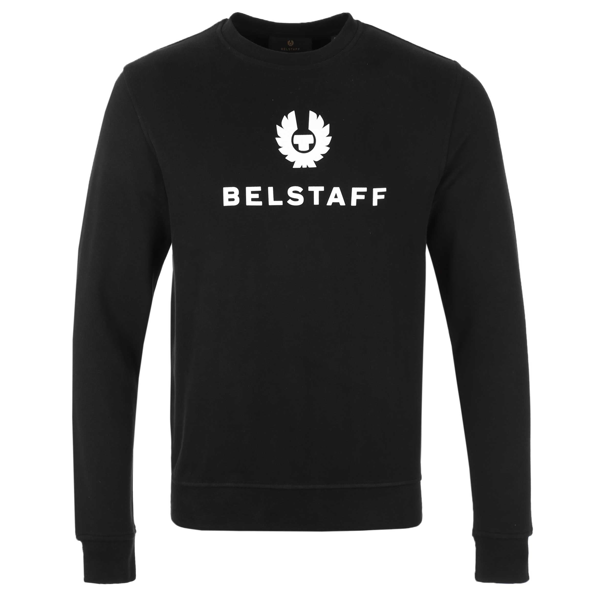 Belstaff Signature Crewneck Sweat Top in Black