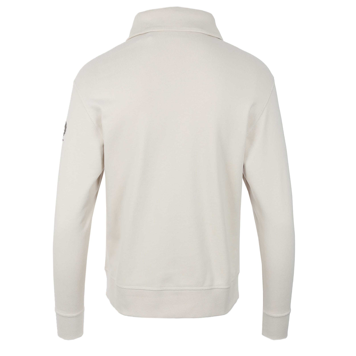 Belstaff Signature Quarter Zip Ladies Sweatshirt in Moonbeam Back