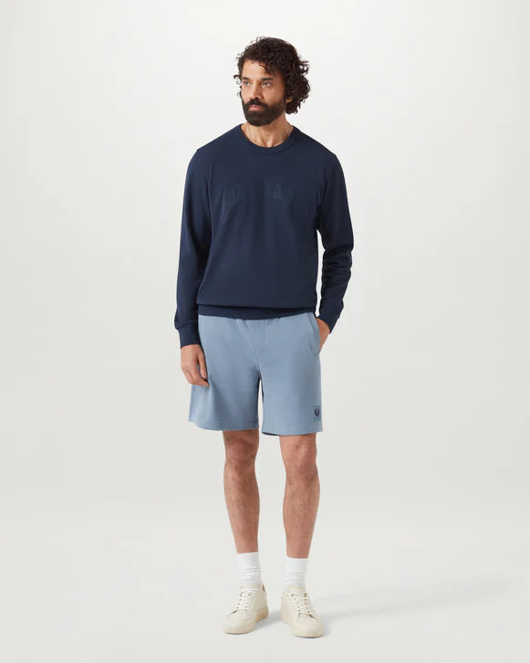 Belstaff Sweat Short in Blue Flint Model