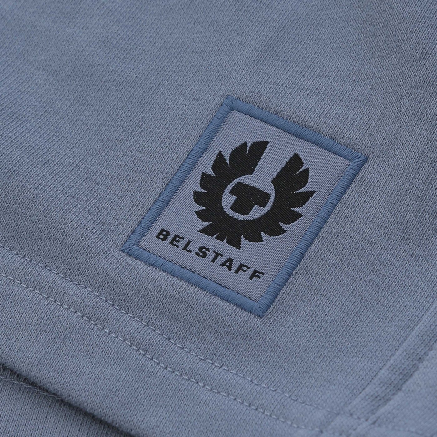 Belstaff Sweat Short in Blue Flint logo