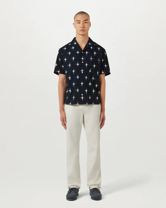 Belstaff Tide SS Shirt in Dark Ink Model