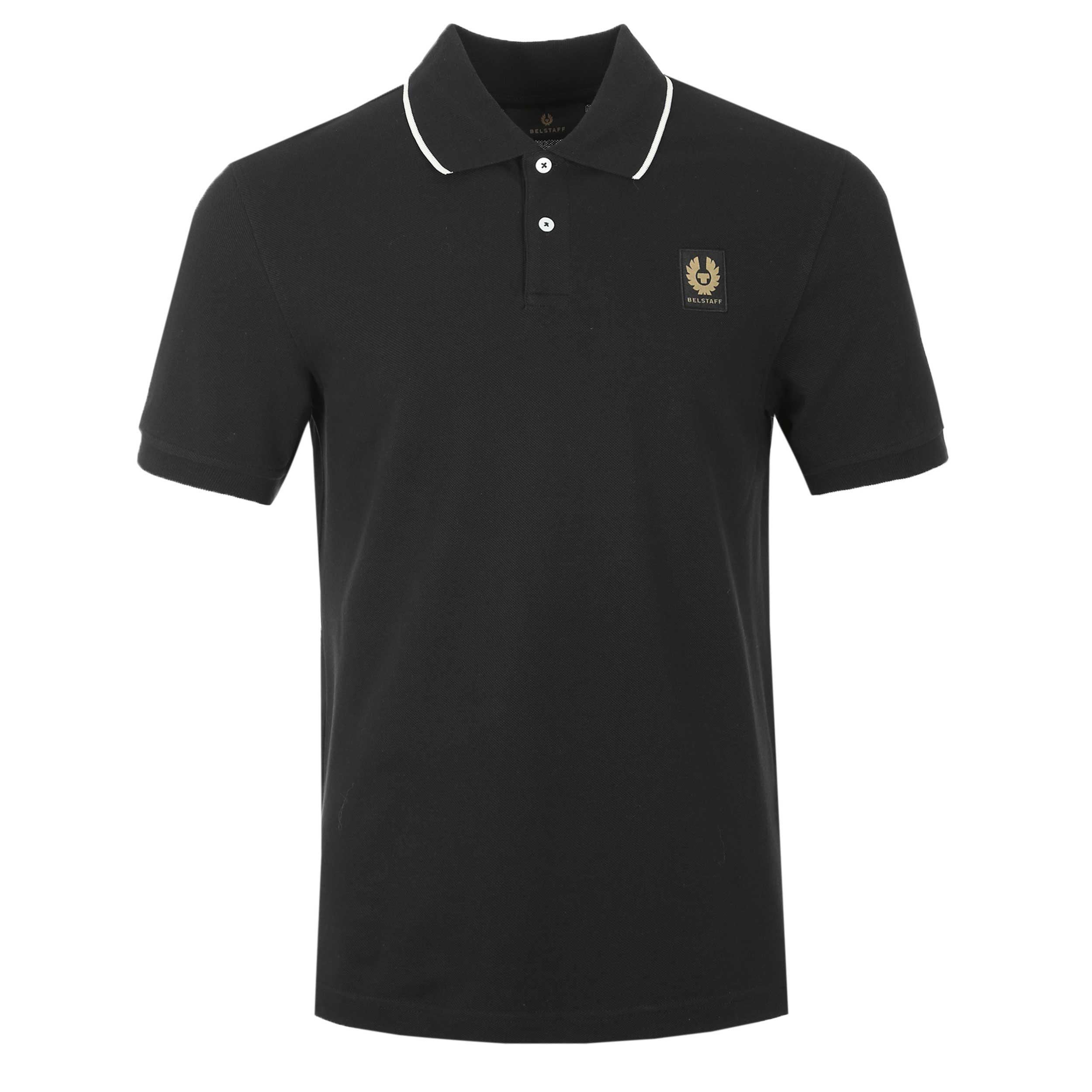 Belstaff Tipped Polo Shirt in Black
