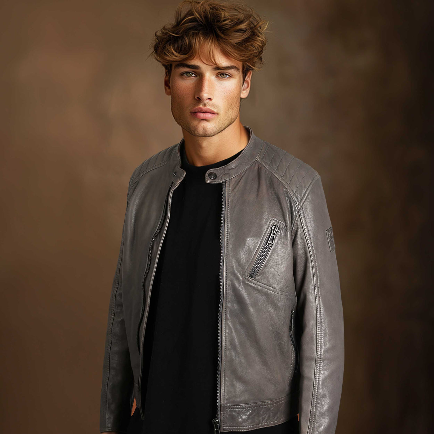 Belstaff V Racer Jacket in Charcoal Model