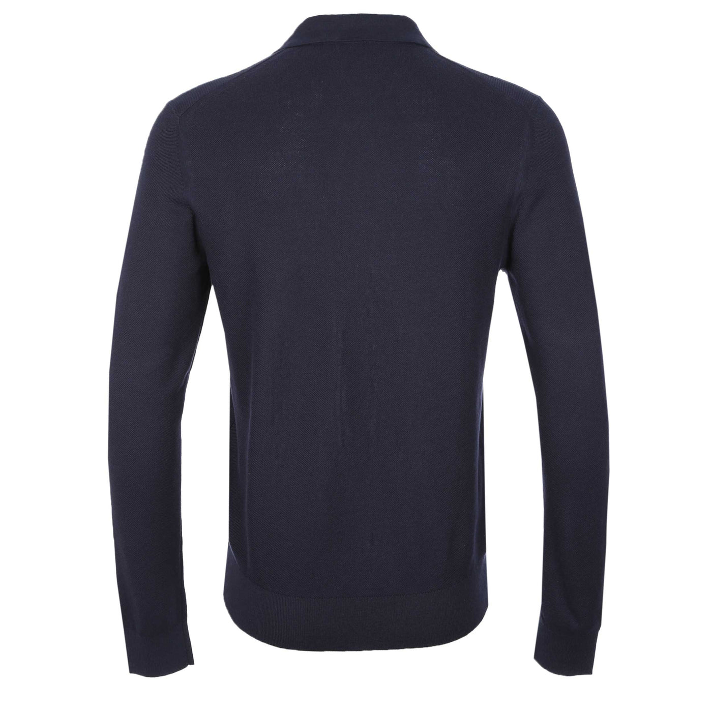 Belstaff Drift Knitted Polo in Dark Ink Back