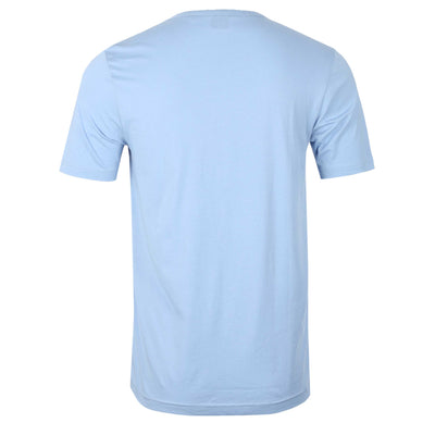 BOSS Tee Curved T-Shirt in Open Blue Back