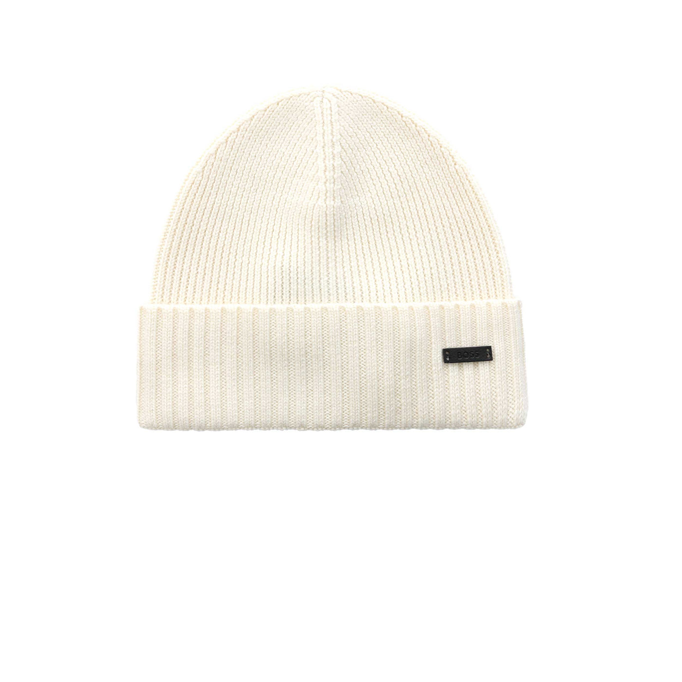 BOSS Fati L Beanie Hat in Cream