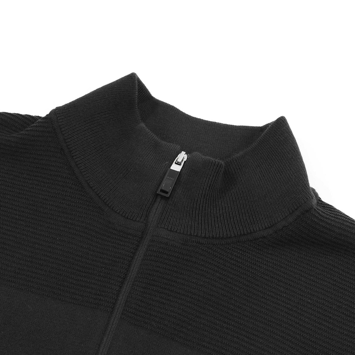 BOSS Momentum X QZ Knitwear in Black Neck