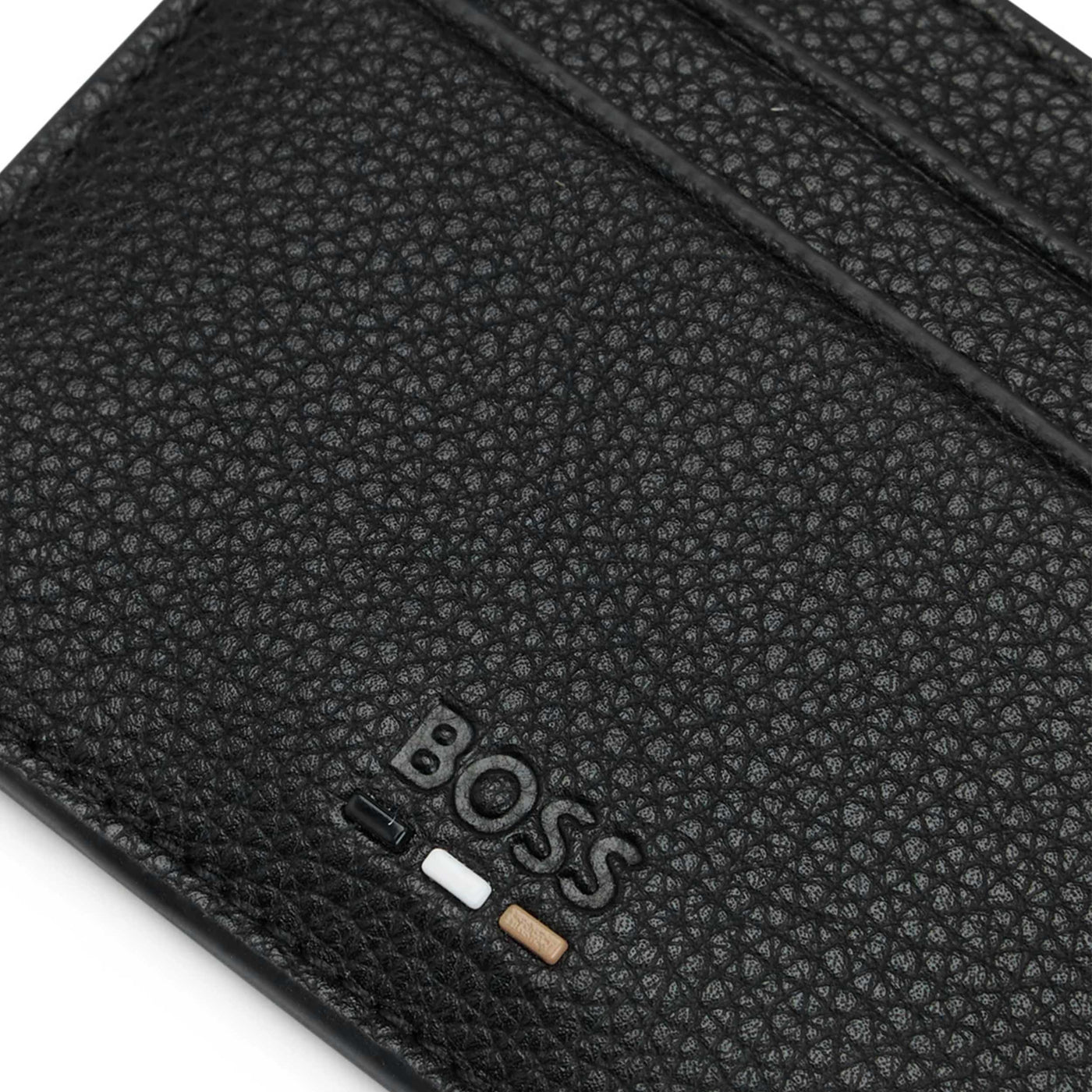BOSS Ray_Card Holder in Black Logo