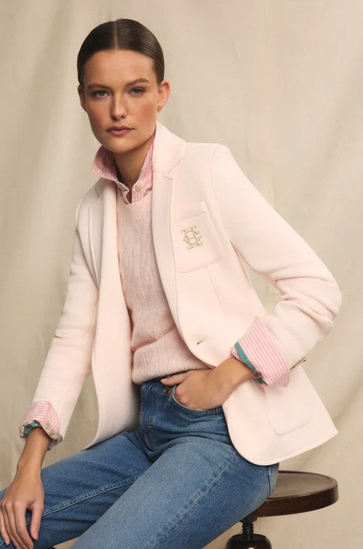 Holland Cooper Cambridge Ladies Blazer in Palest Pink