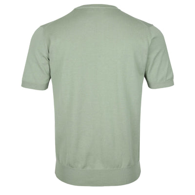 Canali Basic Knitted T Shirt in Green