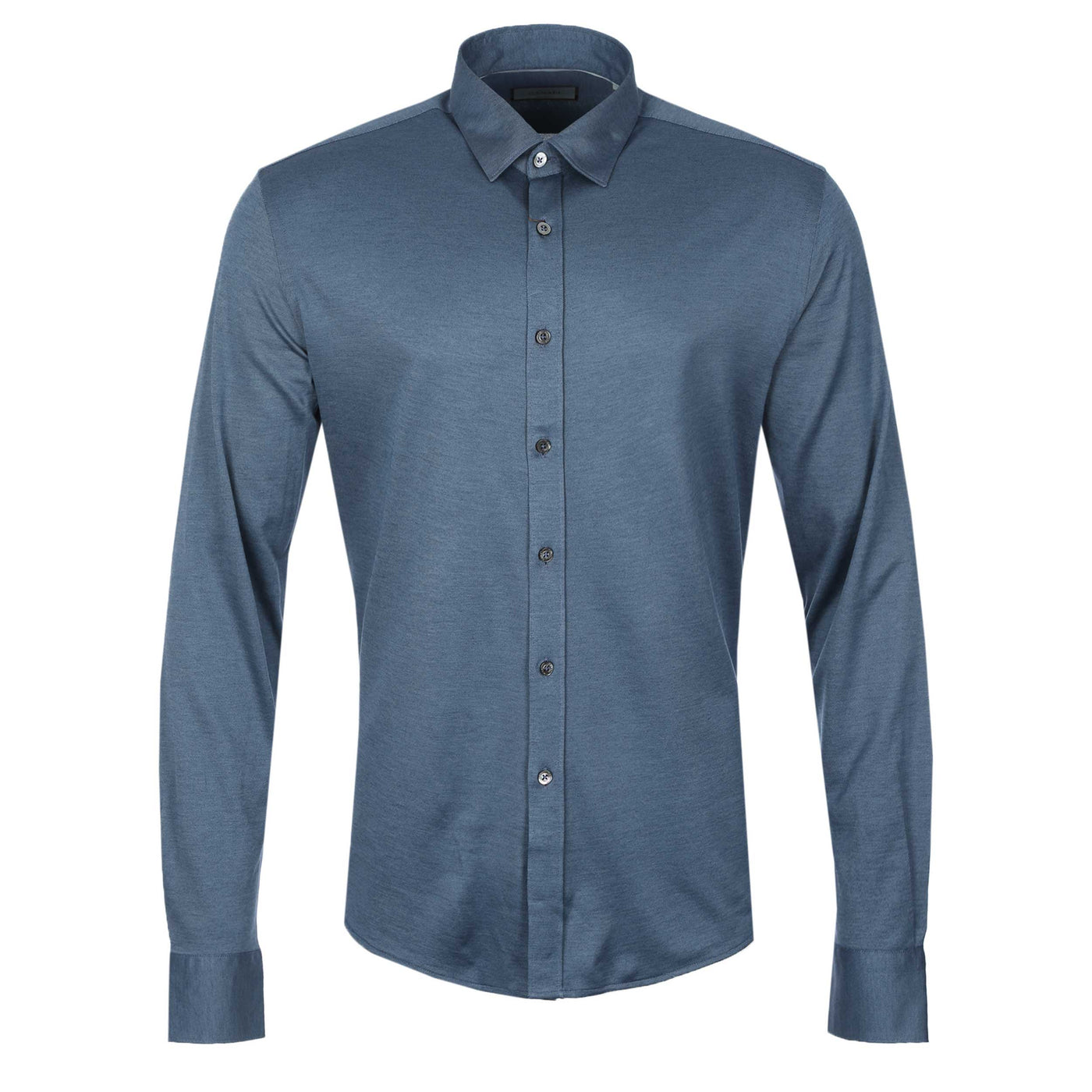 Canali Basic Stretch Shirt in Blue