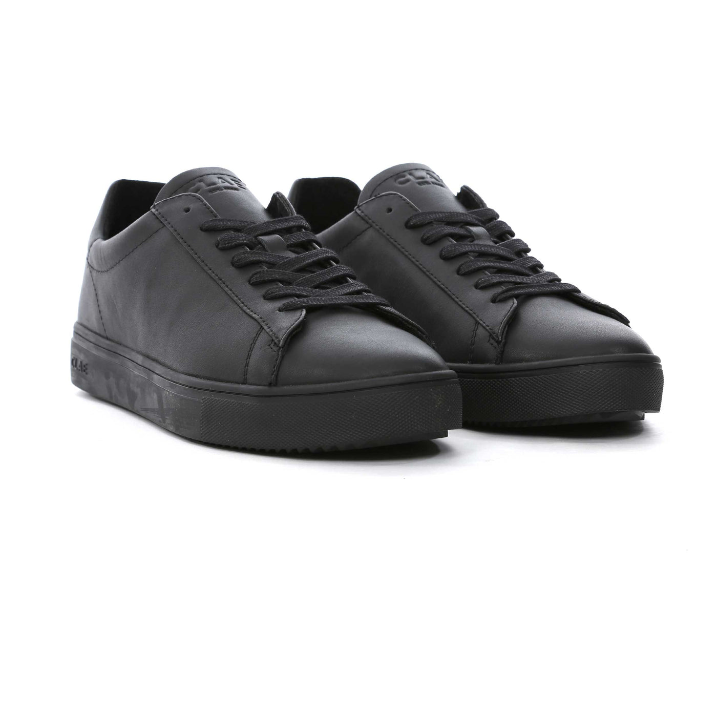 Clae Bradley Trainer in Triple Black Leather Pair
