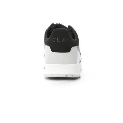 Clae Joshua Trainer in Quiet Grey Black Heel