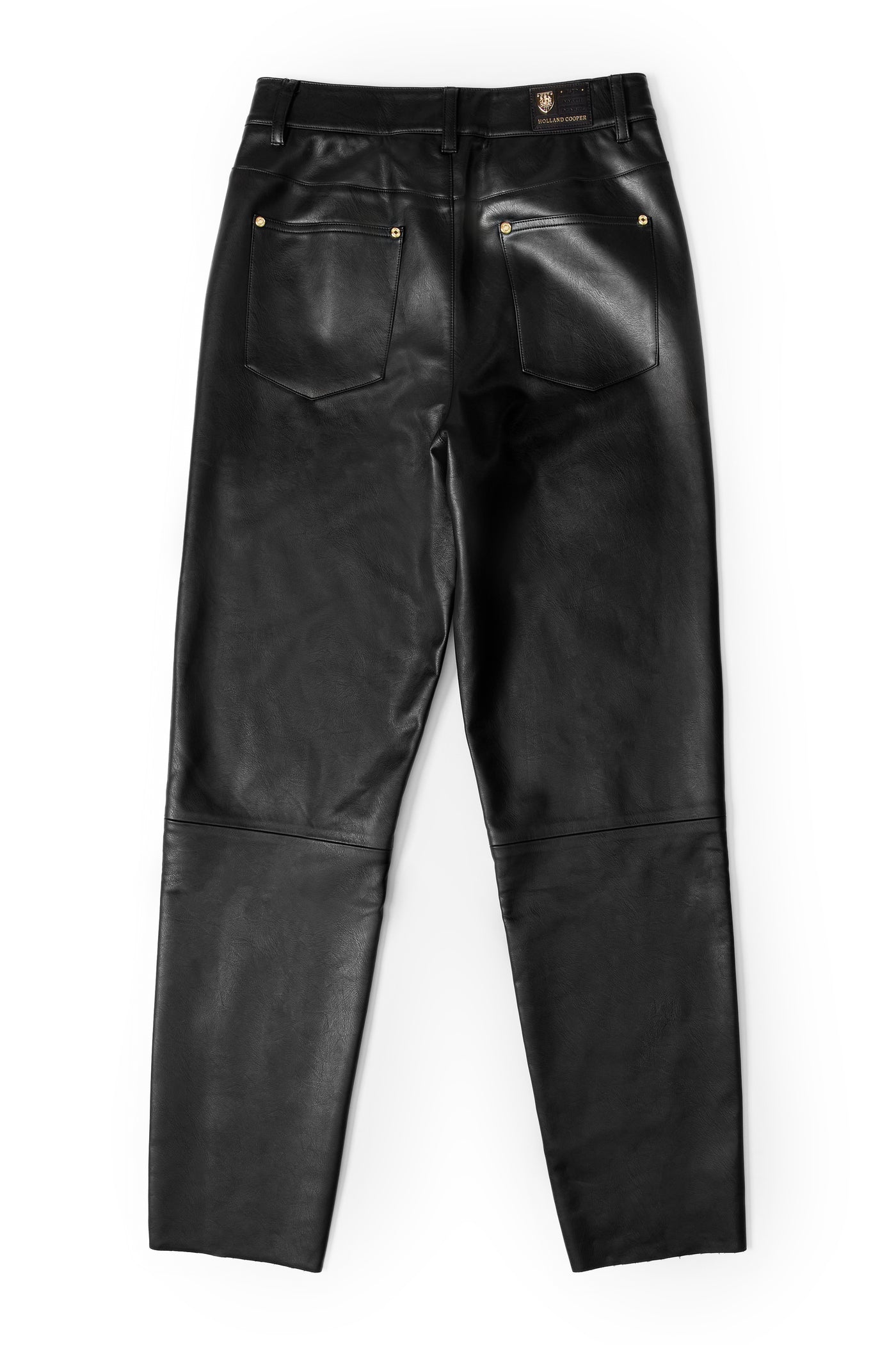 Holland Cooper Dunwick Faux Leather Pant in Black