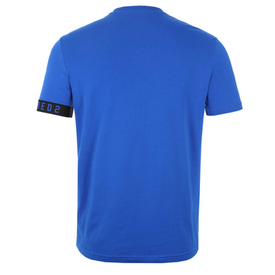 Dsquared2 Arm Band Logo T Shirt in Blue Black Back
