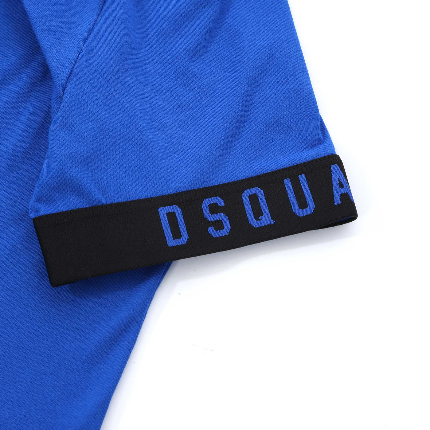 Dsquared2 Arm Band Logo T Shirt in Blue Black Cuff