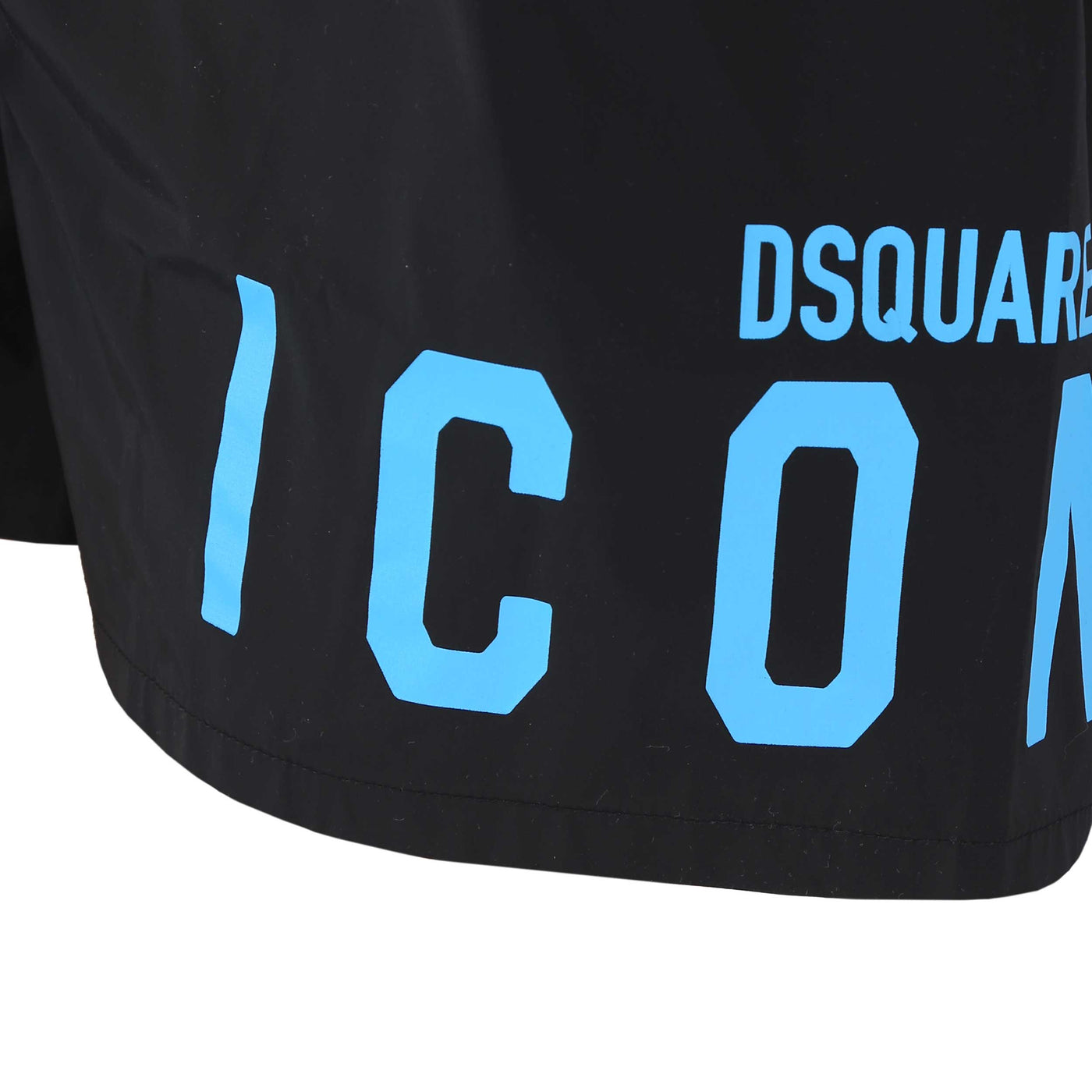 Dsquared2 Icon Logo Swim Short in Black & Blue Logo