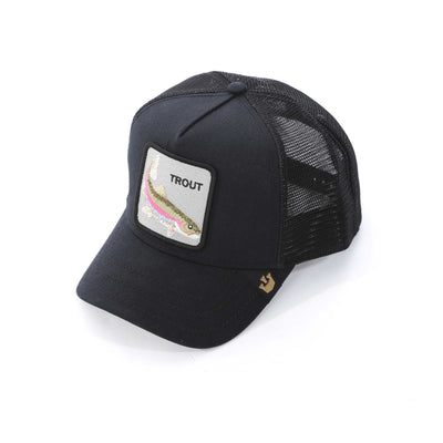 Goorin Bros Catch You Later Trucker Cap in Black Birdseye