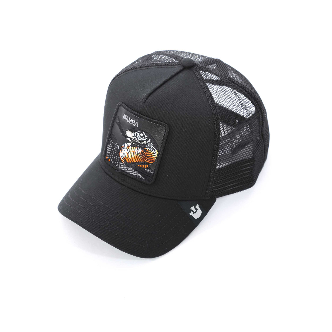 Goorin Bros Mamba Trucker Cap in Black Birdseye