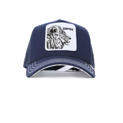 Goorin Bros The Empire Lion Trucker Cap in Navy
