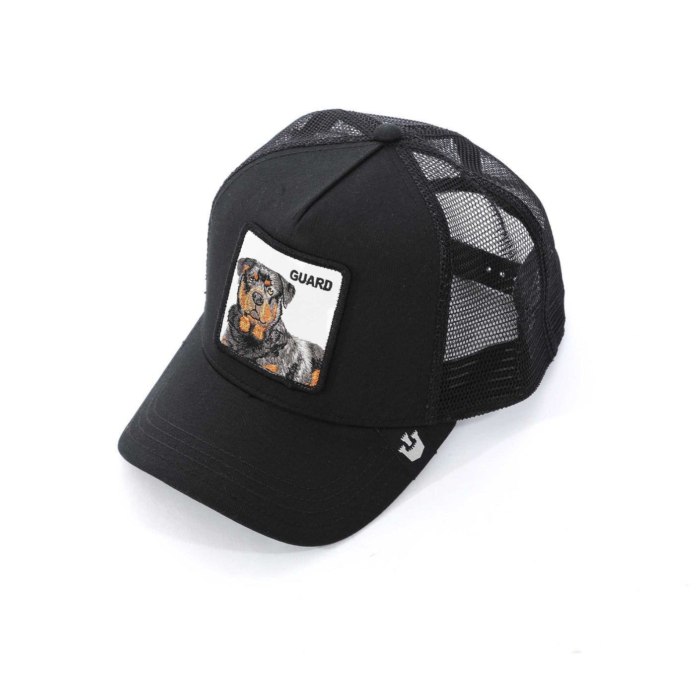 Goorin Bros The Guard Dog Trucker Cap in Black Birdseye