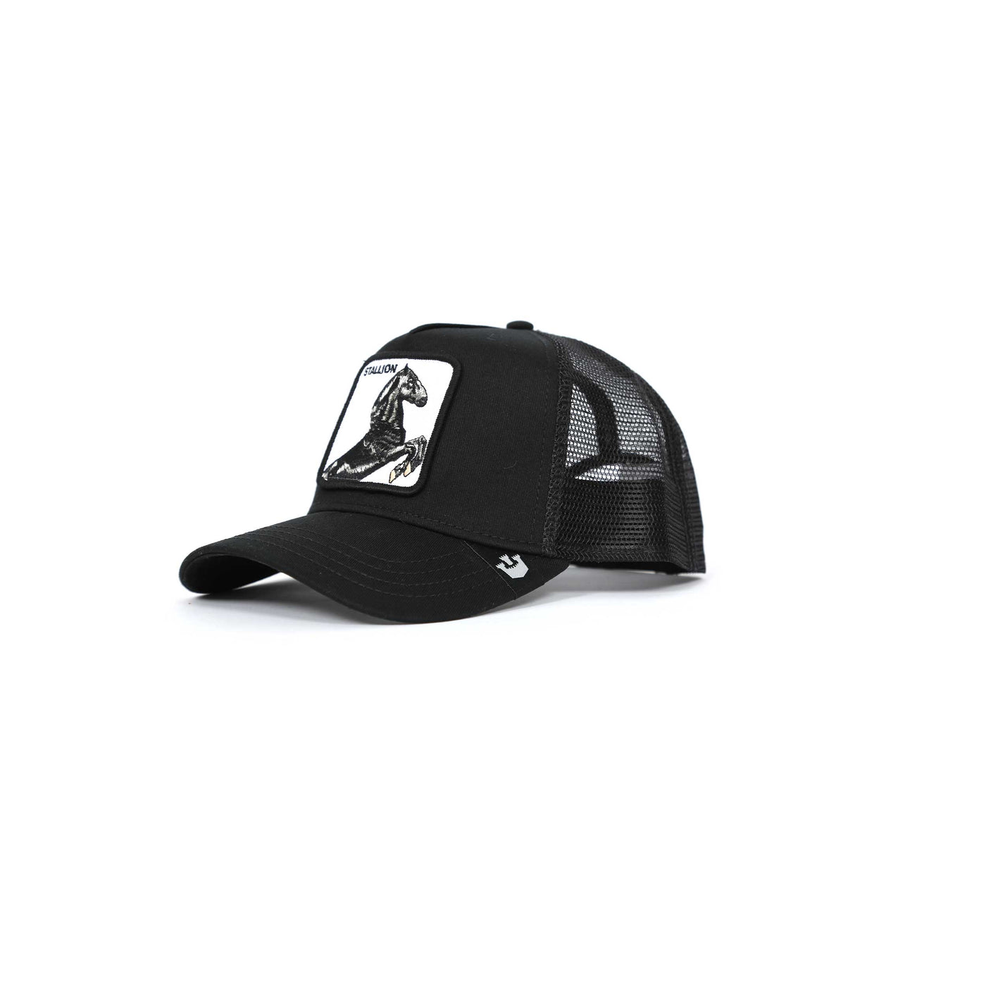 Goorin Bros The Stallion Trucker Cap in Black Angle