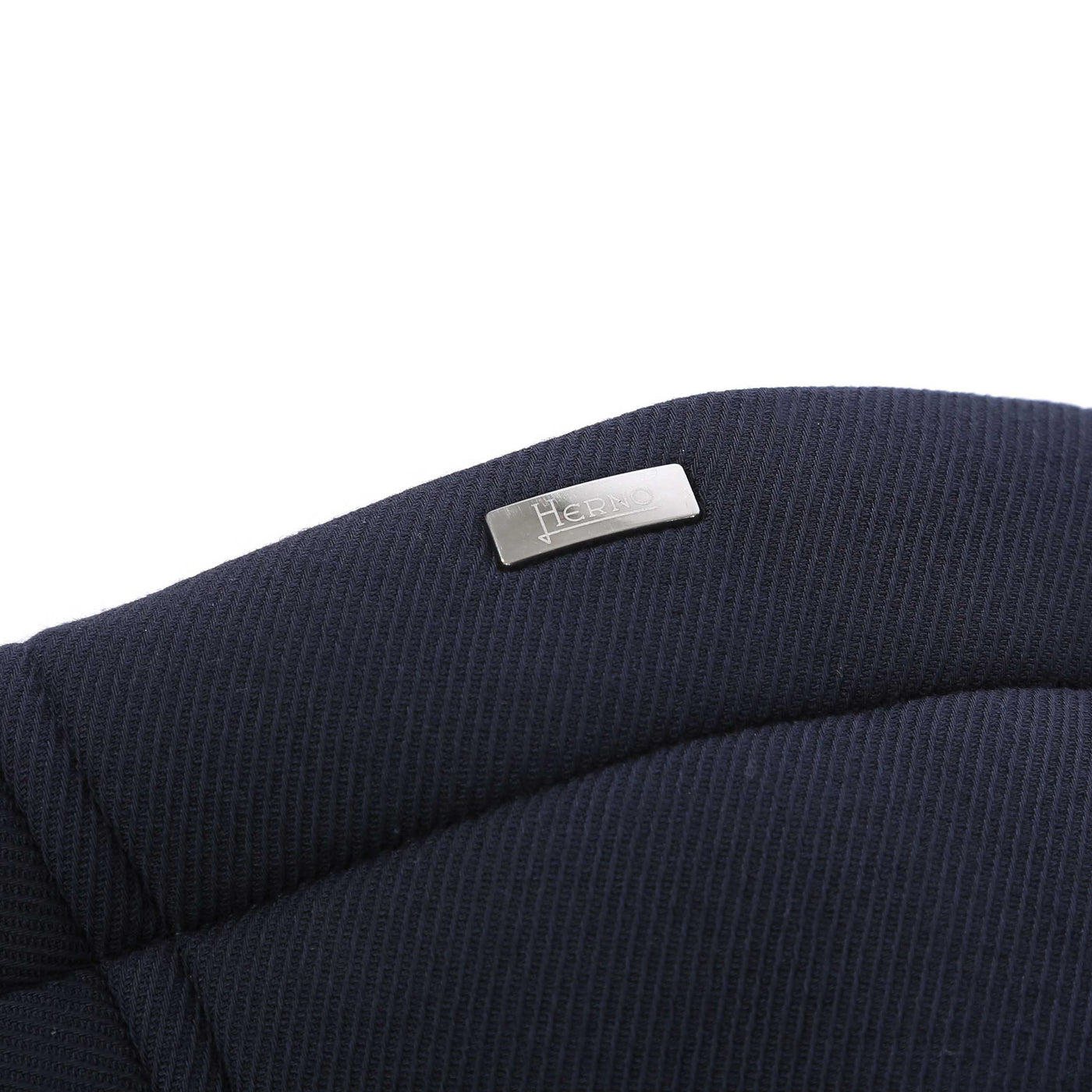 Herno Giacca Lunga In Scuba Jacket in Navy Logo