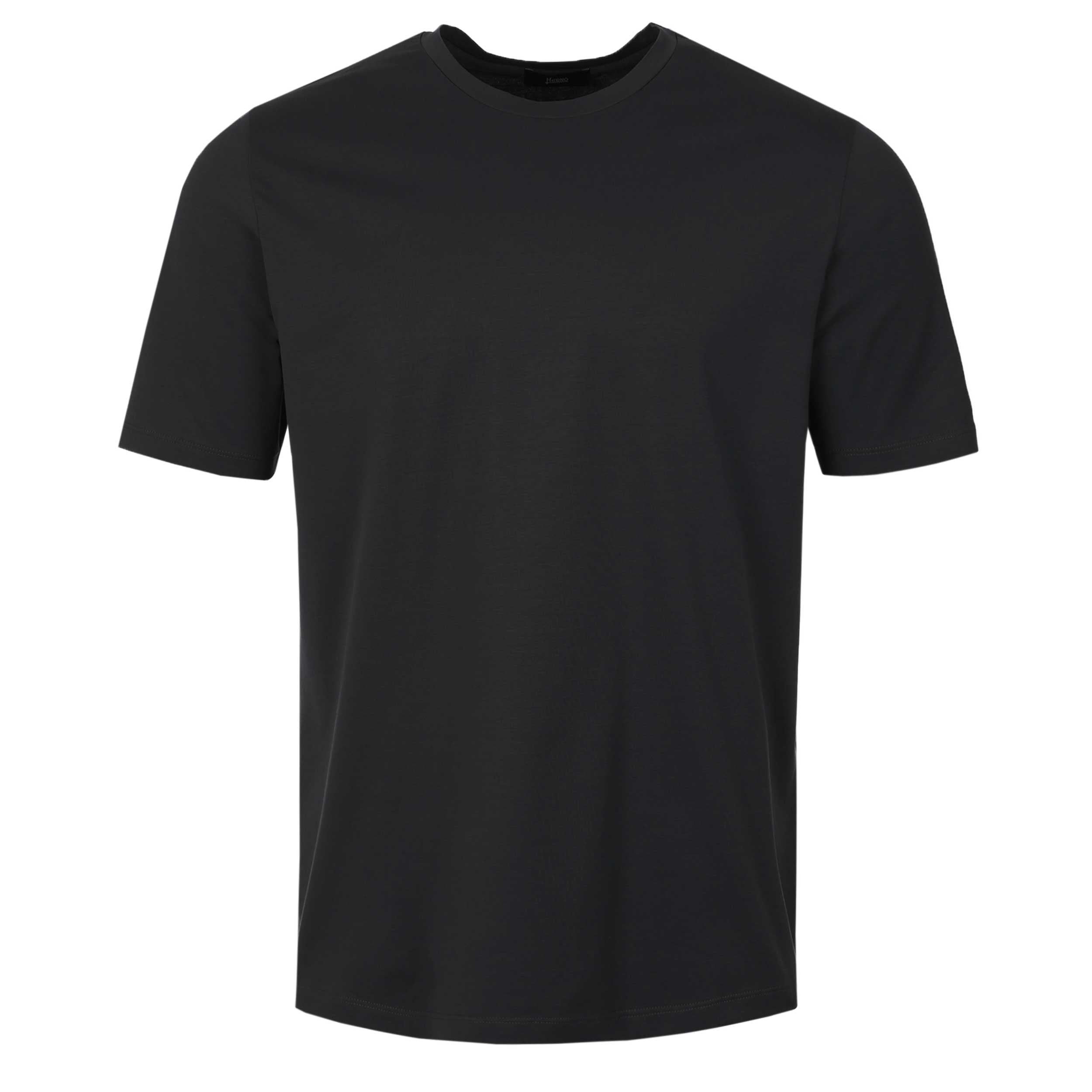 Herno Jersey Stretch T-Shirt in Black