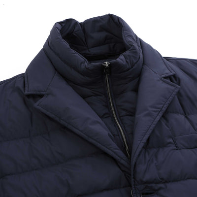 Herno La Giacca Jacket in New Blue Neck